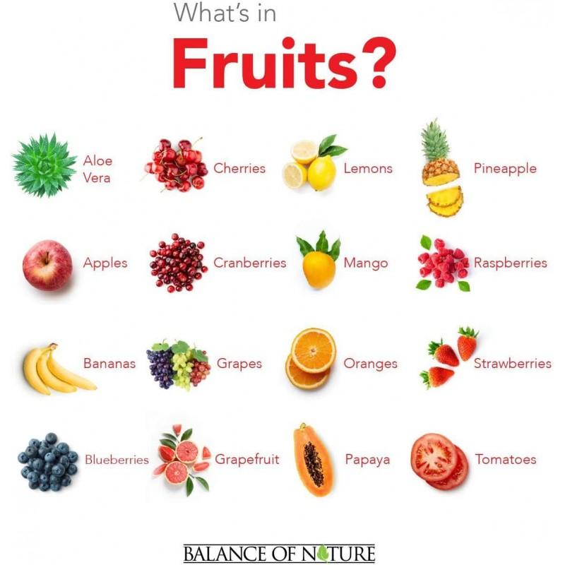 Balance Of Nature Fruit and Vegetable Supplements – 90 Fruits and 90 ...